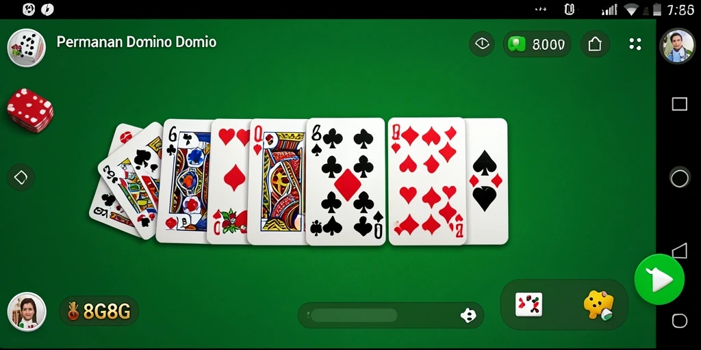 Tangkapan layar utama gameplay Domino di 8G8G
