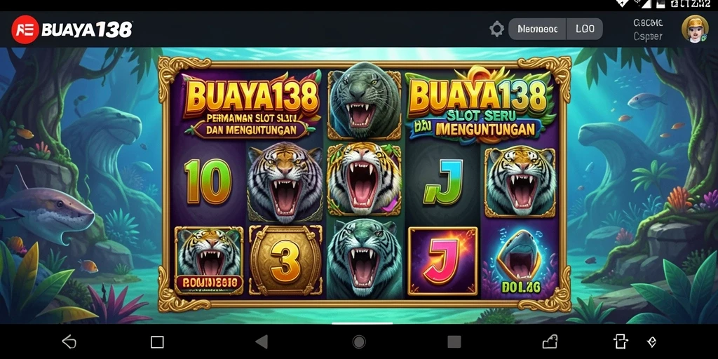 Screenshot gameplay BUAYA138 menampilkan suasana slot yang seru.