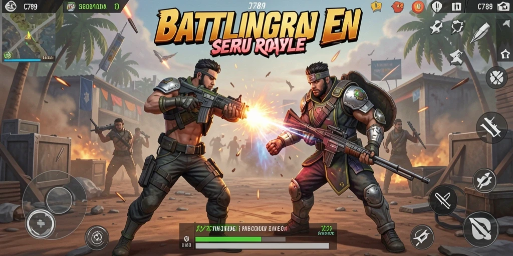 Gameplay intens dan mendebarkan di C789 Battle Royale.