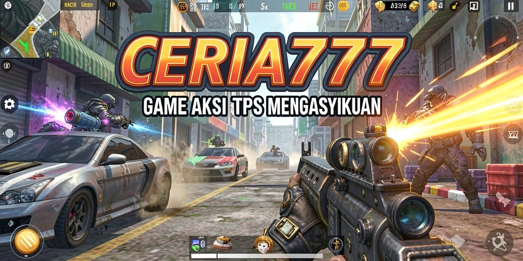 Screenshot menampilkan aksi seru dalam game TPS CERIA777.