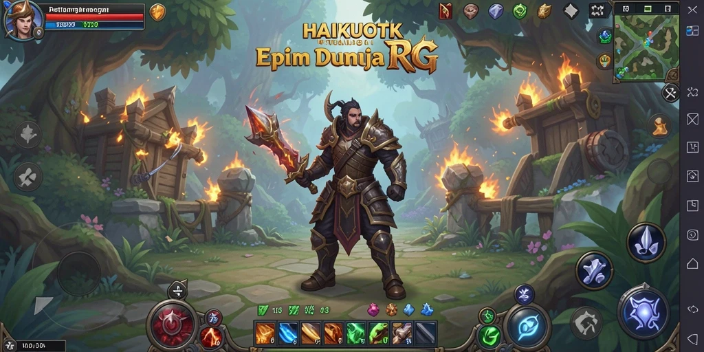 Tampilan menarik dengan pertarungan RPG yang seru.