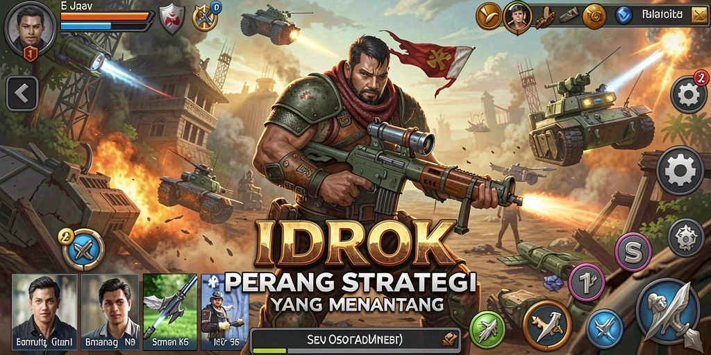 Tampilan gameplay seru dan strategis dalam IDROK.