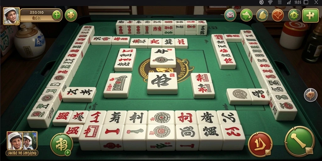 Screenshot gameplay JARUM77 yang menunjukkan suasana seru permainan Mahjong.