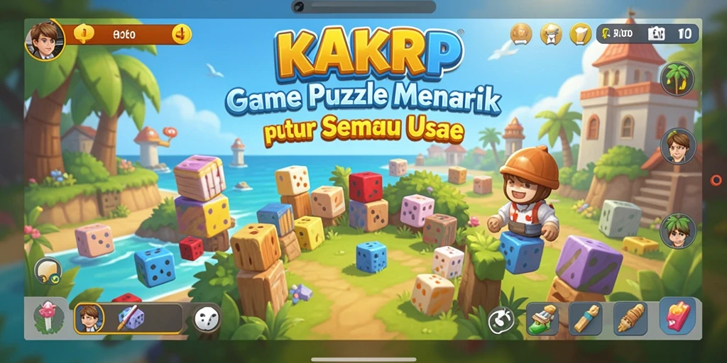 Tampilan gameplay KAKRP yang menantang dan menyenangkan.