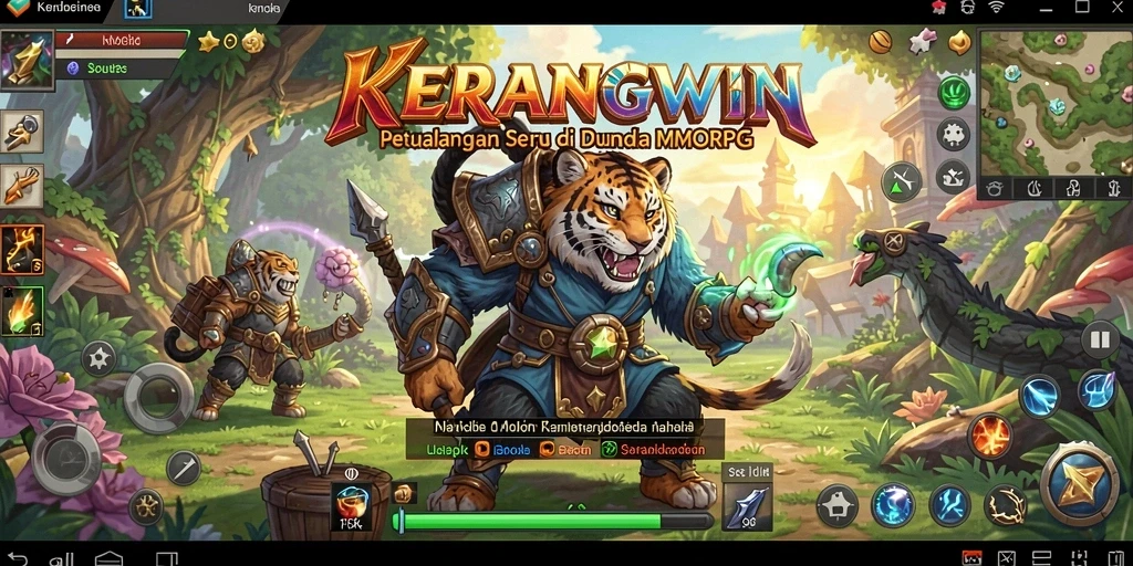 Tampilan gameplay seru di KERANGWIN yang penuh aksi.