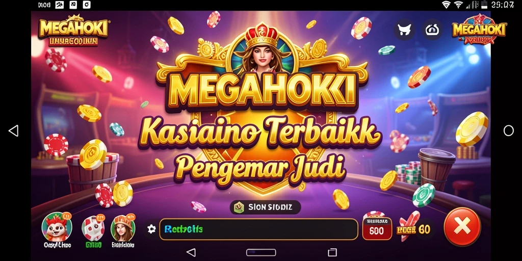 Screenshot MEGAHOKI menampilkan keseruan gameplay Kasino yang nyata.