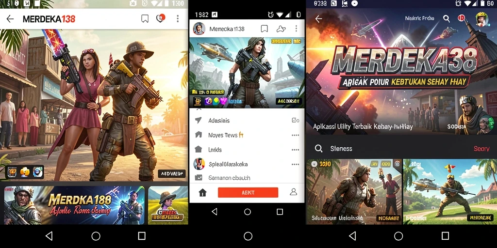 Tampilan screenshot MERDEKA138 dengan berbagai fitur Utility