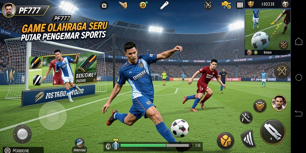 Tampilan gameplay PF777 yang menarik dan aksi olahraga seru.
