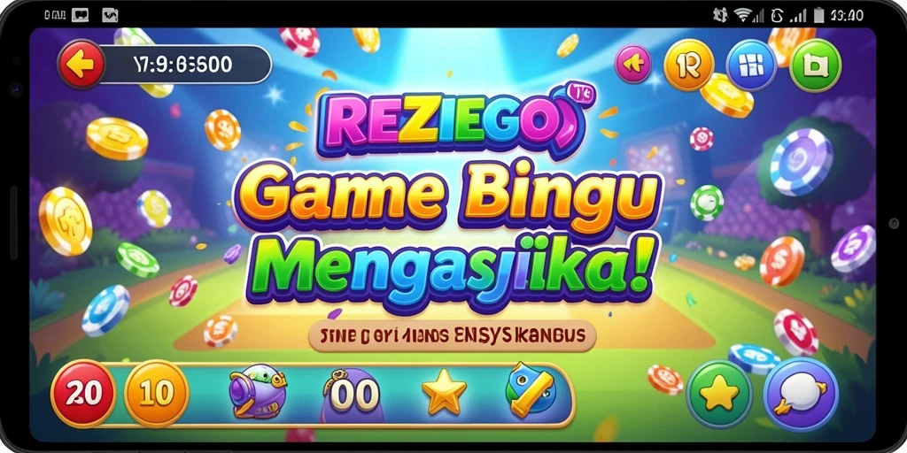 Tampilan menarik dari gameplay REZEGO yang menampilkan keseruan Bingo.