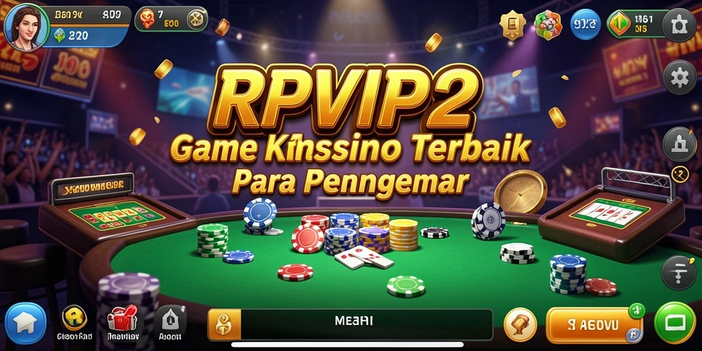 Screenshot gameplay RPVIP2 menampilkan suasana kasino yang mengasyikkan.