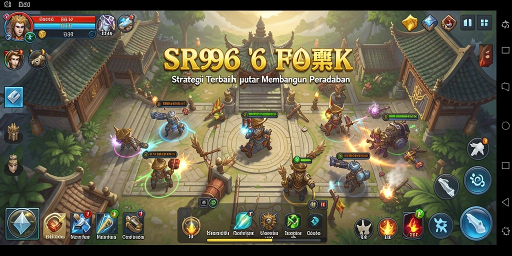 Tampilan gameplay menarik di SR996 untuk strategi SLG.