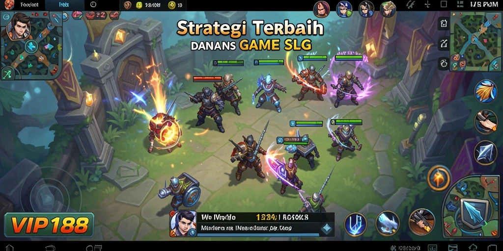 Screenshot utama gameplay SLG dengan aksi strategis penuh intensitas.